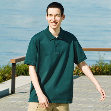 男裝 DRY 網眼POLO衫 (短袖) 