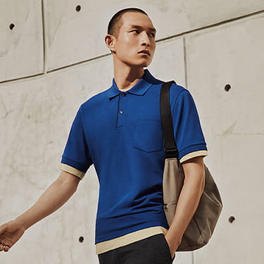 男裝 DRY 網眼設計POLO衫 (短袖)