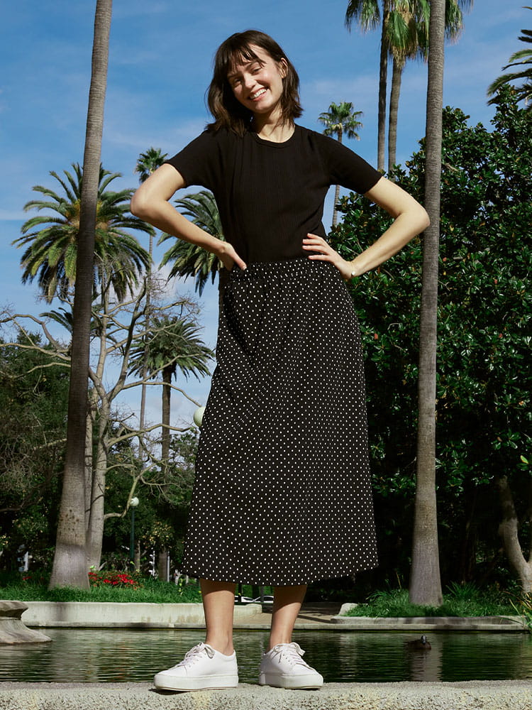 JOY OF PRINT 細紋裙