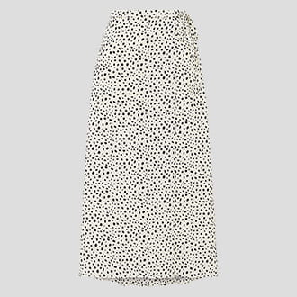 附腰帶打褶寬襬裙 