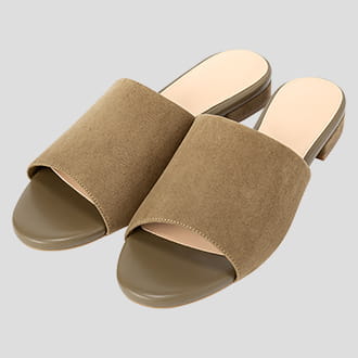 露趾平底穆勒鞋