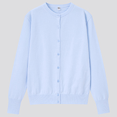 抗UV SUPIMA COTTON 圓領開襟外套(長袖)