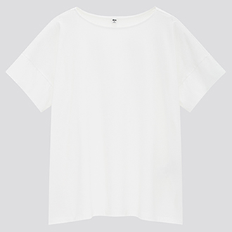 絲光棉船型領T恤 (短袖)