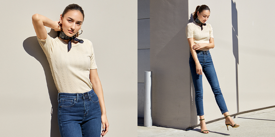 設計羅紋圓領T恤 (短袖)