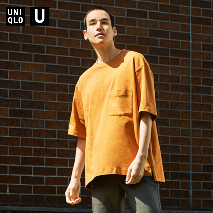 男裝 寬版圓領T恤 (短袖)