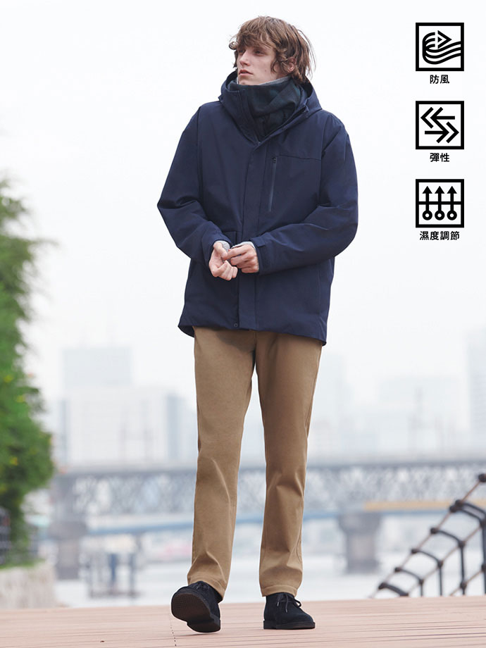 防風 SLIM FIT卡其褲