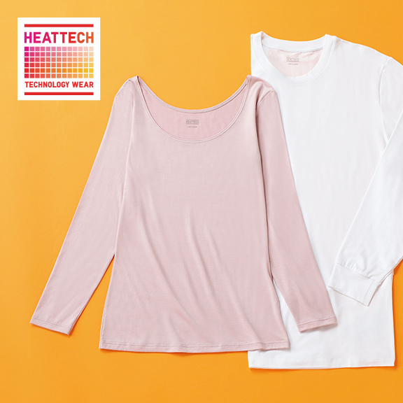 MEN HEATTECH Crew Neck T-Shirt (Long Sleeve)
