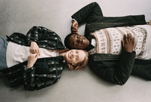 models wearing UNIQLO and JW Anderson Autumn/Winter 2022 collection