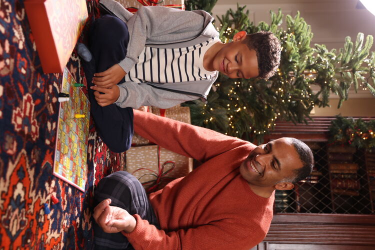 adult and child wearing UNIQLO cosy clothing