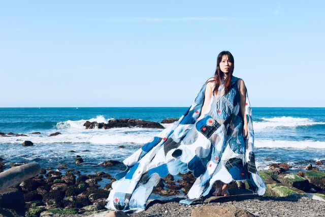 Pei-Wen Jin's ocean-inspired showpiece for UNIQLO