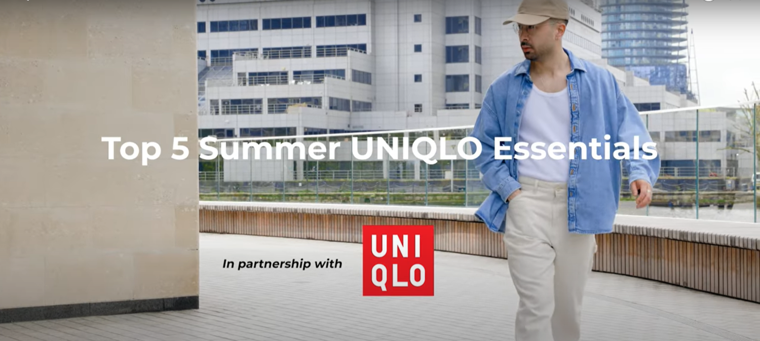 Tim Dessaint wearing UNIQLO summer essentials