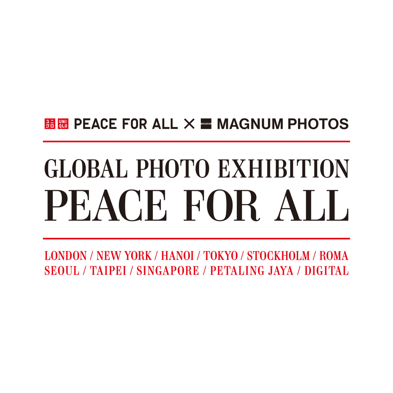 Peace for All x Magnum Photos exhibition