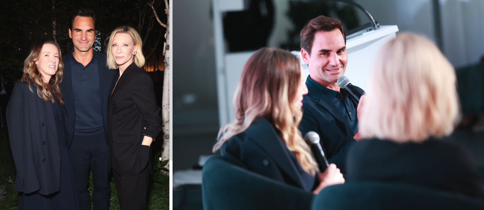 Clare Waight Keller, Roger Federer and Cate Blanchett