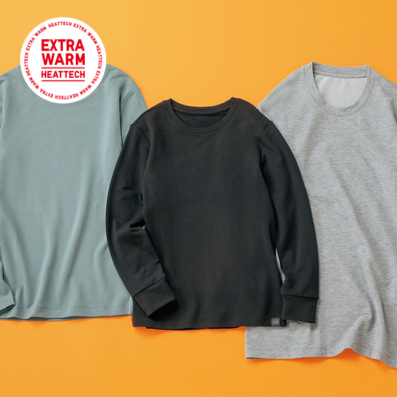 HEATTECH EXTRA WARM COTTON CREW NECK T-SHIRT