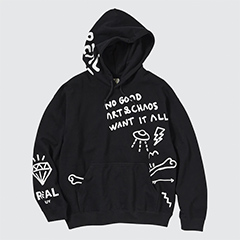 The Message Long-Sleeve Sweat Hoodie (Trevor Andrew)
