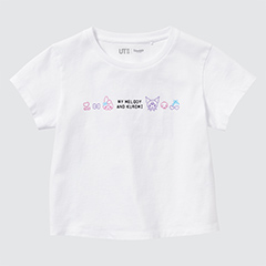 Sanrio Characters: Kuromi & My Melody Cropped UT (Short-Sleeve Graphic T-Shirt)