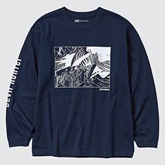 Chainsaw Man × Kosuke Kawamura UT (Oversized Long-Sleeve Graphic T-Shirt) (Denji)