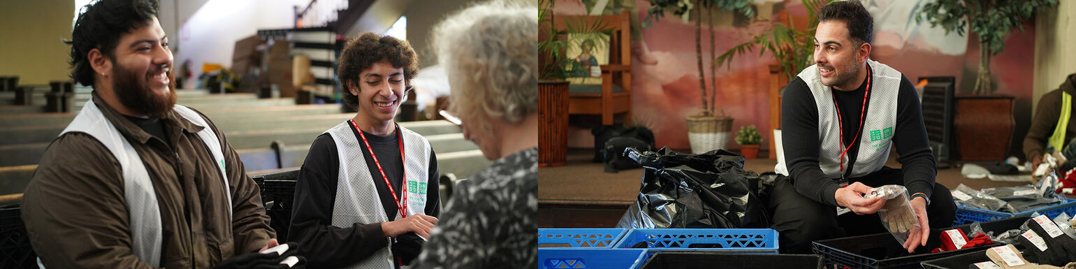 LA Food Bank and heattech clothing distribution