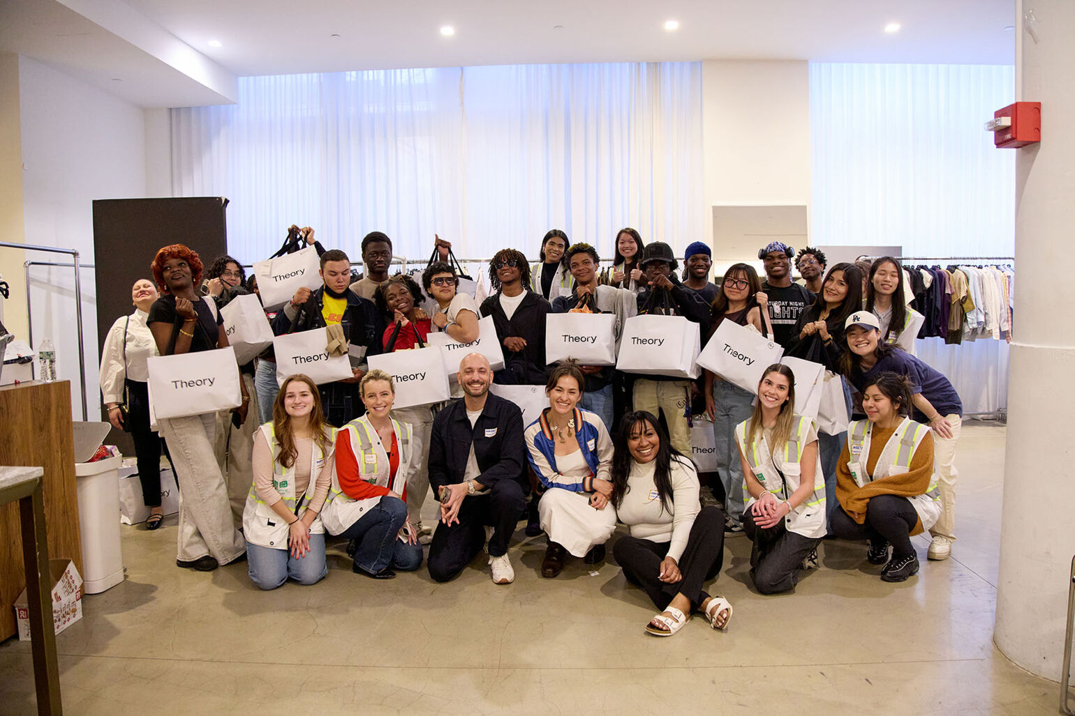 Theory Donation group photo