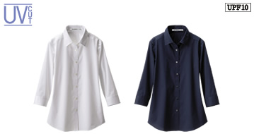 W UV Cut Stretch Broadcloth Shirt(7)