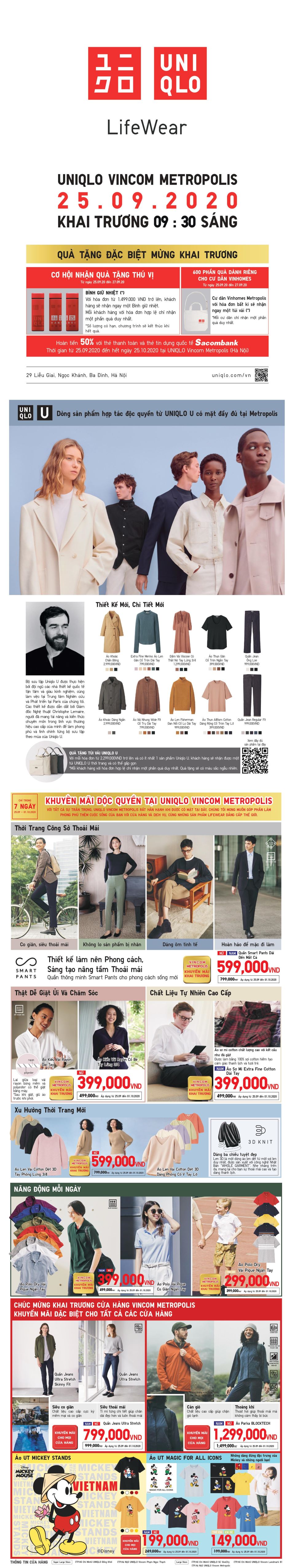Khai Trương UNIQLO Vincom Metropolis SPECIAL