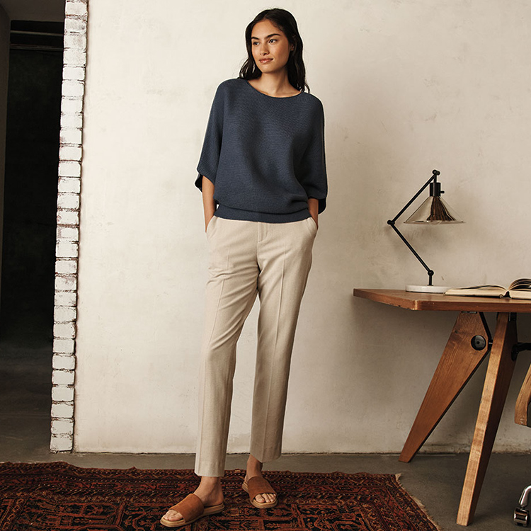 Áo Len Dệt 3D Tay Cánh Dơi Lửng 3/4