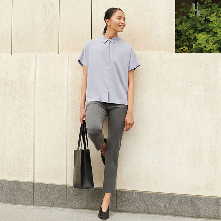 Áo Kiêu Vải Rayon Ngắn Tay