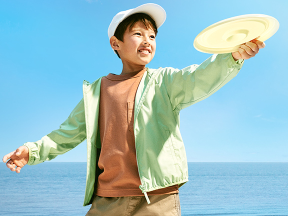 ÁO PARKA BỎ TÚI CHỐNG UV CHO TRẺ EM