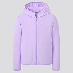 AIRISM ÁO KHOÁC VẢI MẮT LƯỚI CHỐNG UV CHO TRẺ EM