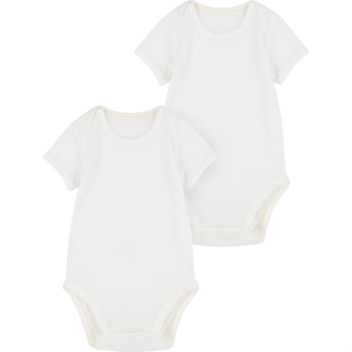 Bodysuit Vải Cotton Mắt Lưới Ngắn Tay (2 Chiếc)