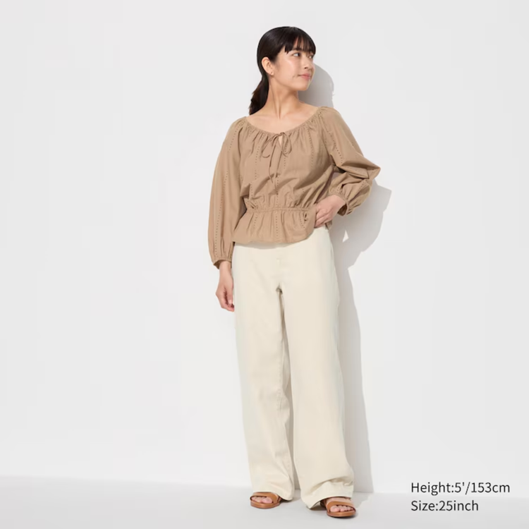 Mẫu quần ống rộng size 25 đẹp, phù hợp cho các nàng nấm lùn