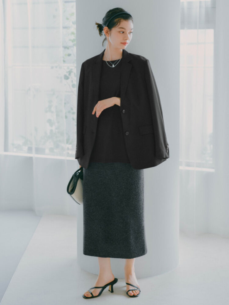 Cách phối đồ với chân váy dài qua gối với Áo Khoác Thiết Kế | Set Up đẹp, thanh lịch 