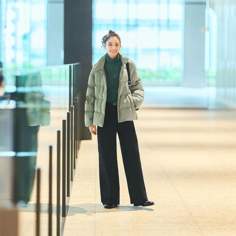 Cách phối đồ với quần ống rộng mùa đông thời trang, ấm áp