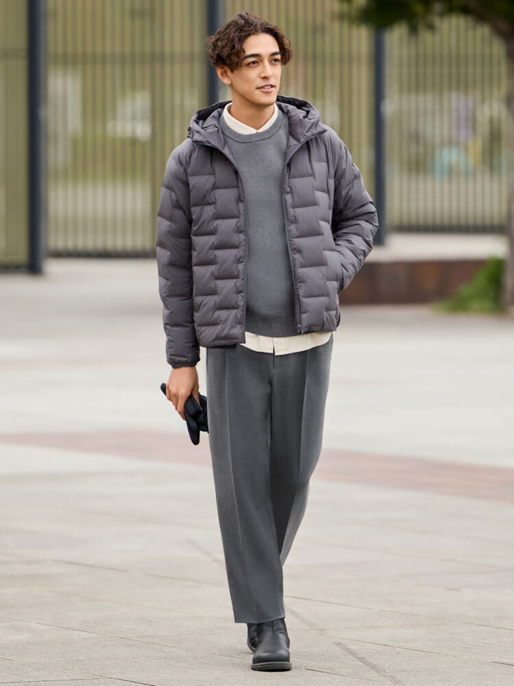 Phối áo sơ mi dạ nam với áo khoác bên ngoài