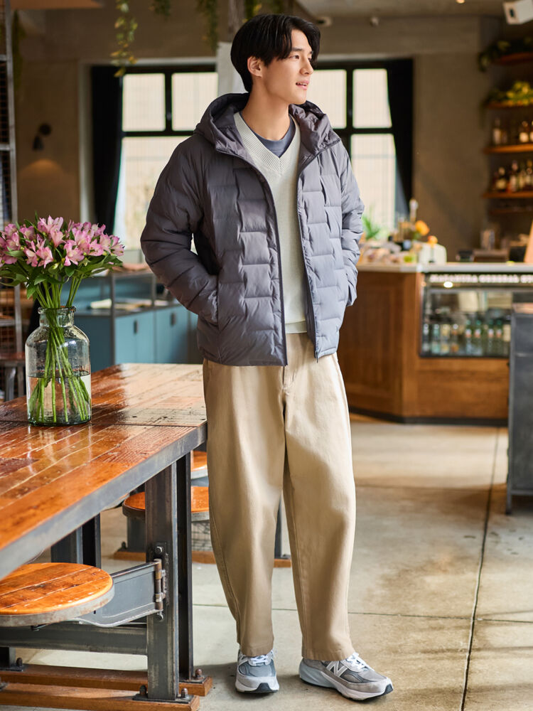 Phối đồ nam mùa đông với áo khoác phao