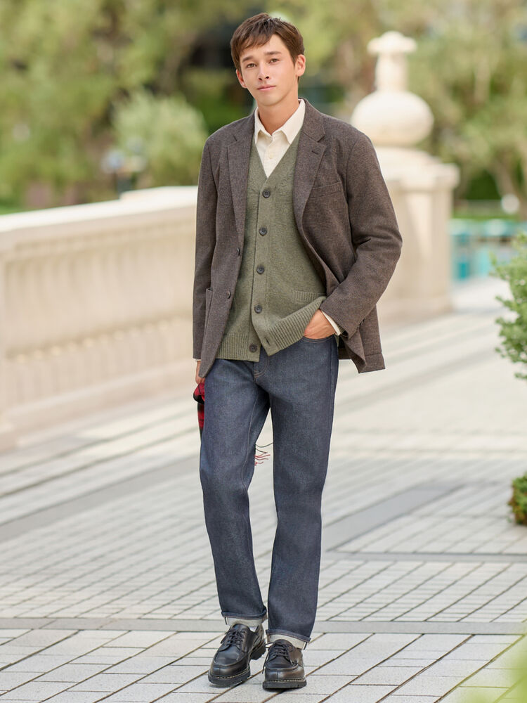 Phối đồ nam mùa đông với áo blazer