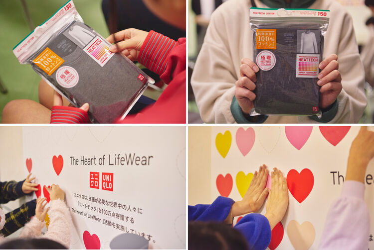 UNIQLO Delivers HEATTECH to Children, Along with a Heartfelt Message from Ayumu Hirano