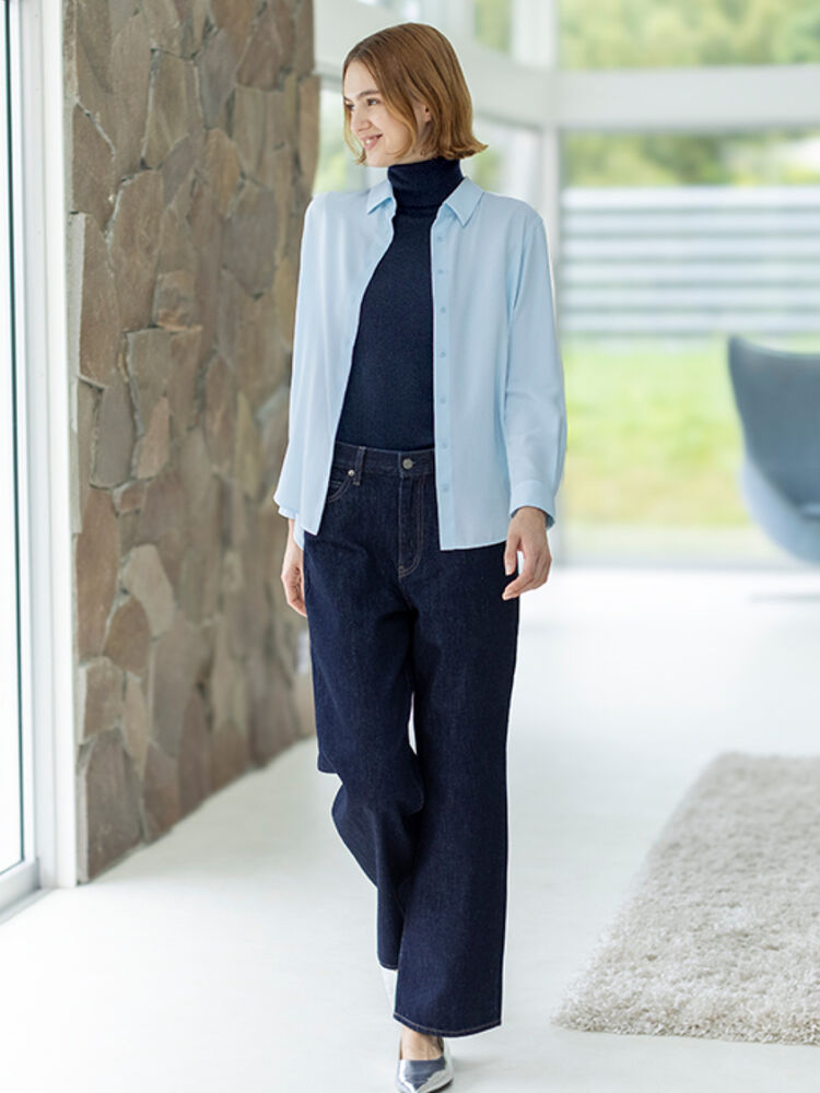 Phối đồ màu trung tính và denim cá tính, trẻ trung