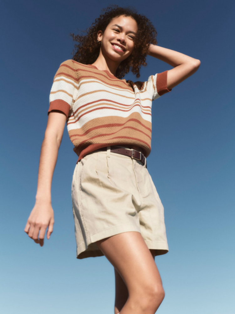 Màu be phối với màu trắng mang đến vẻ ngoài hiện đại và nhã nhặn