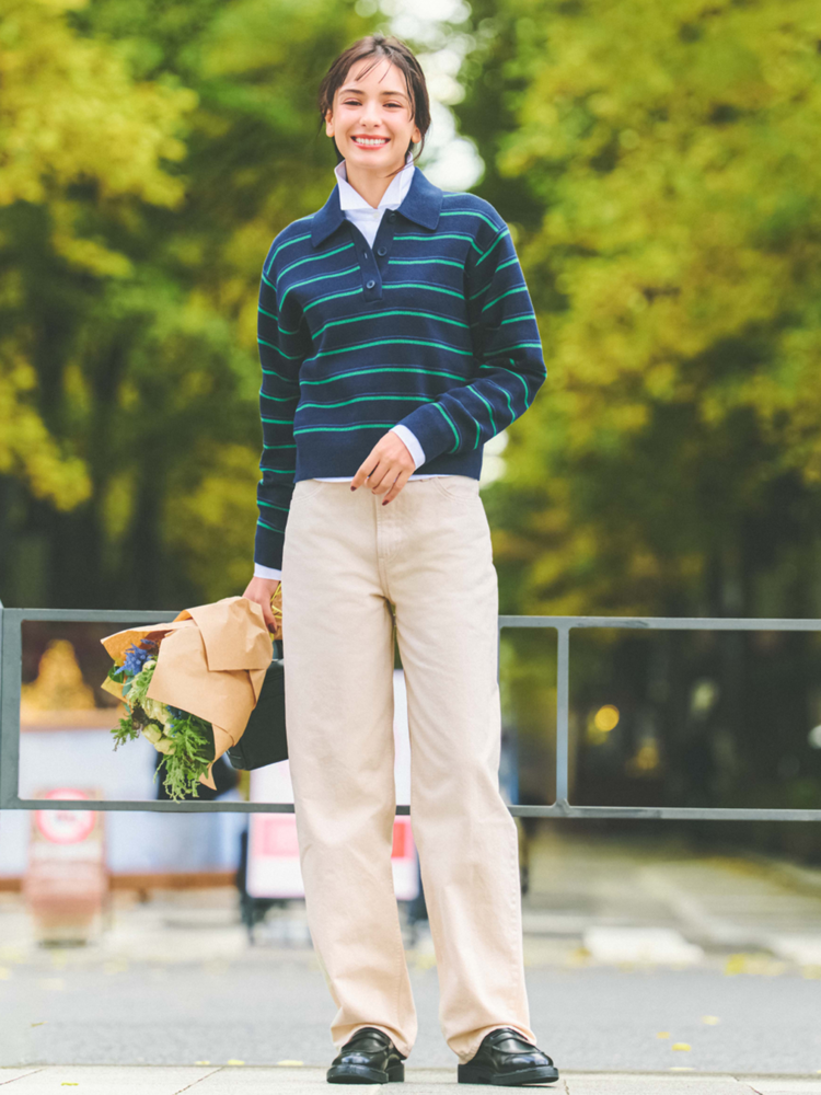 Áo polo nữ kẻ sọc là lựa chọn phổ biến trong thời trang mang lại vẻ ngoài khỏe khoắn cho người mặc