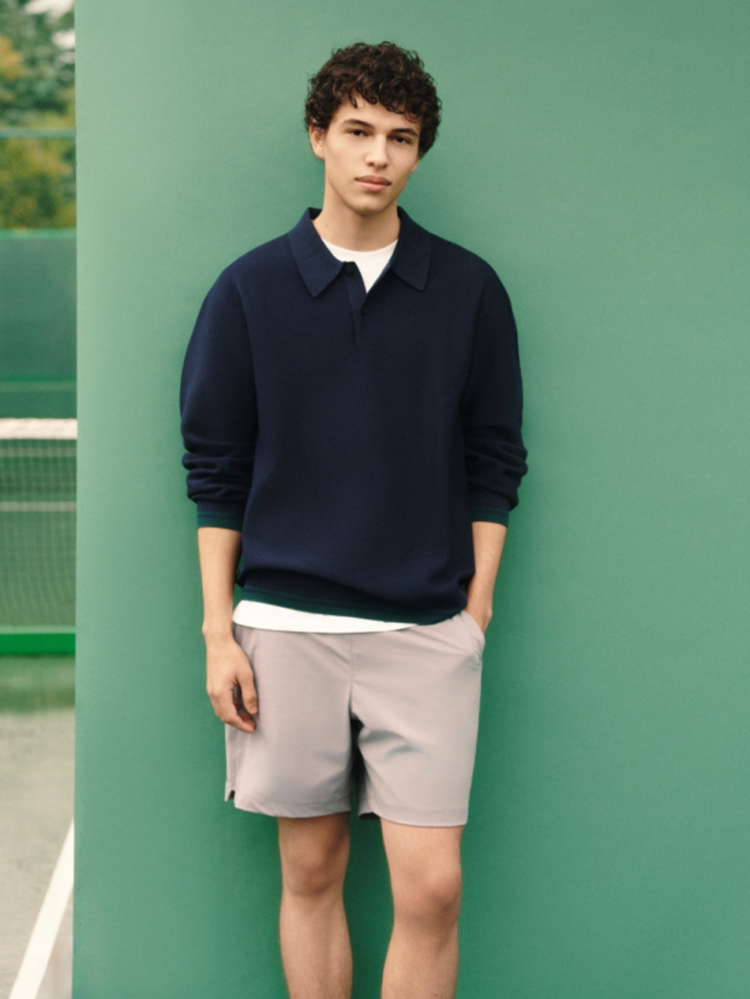 Áo polo tay dài phù hợp mặc trong thời tiết se lạnh