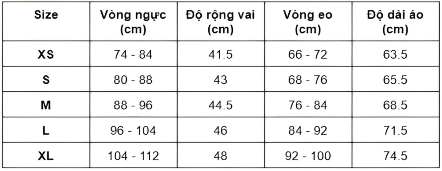 Bảng size áo thun nam chuẩn xác theo số đo cơ thể