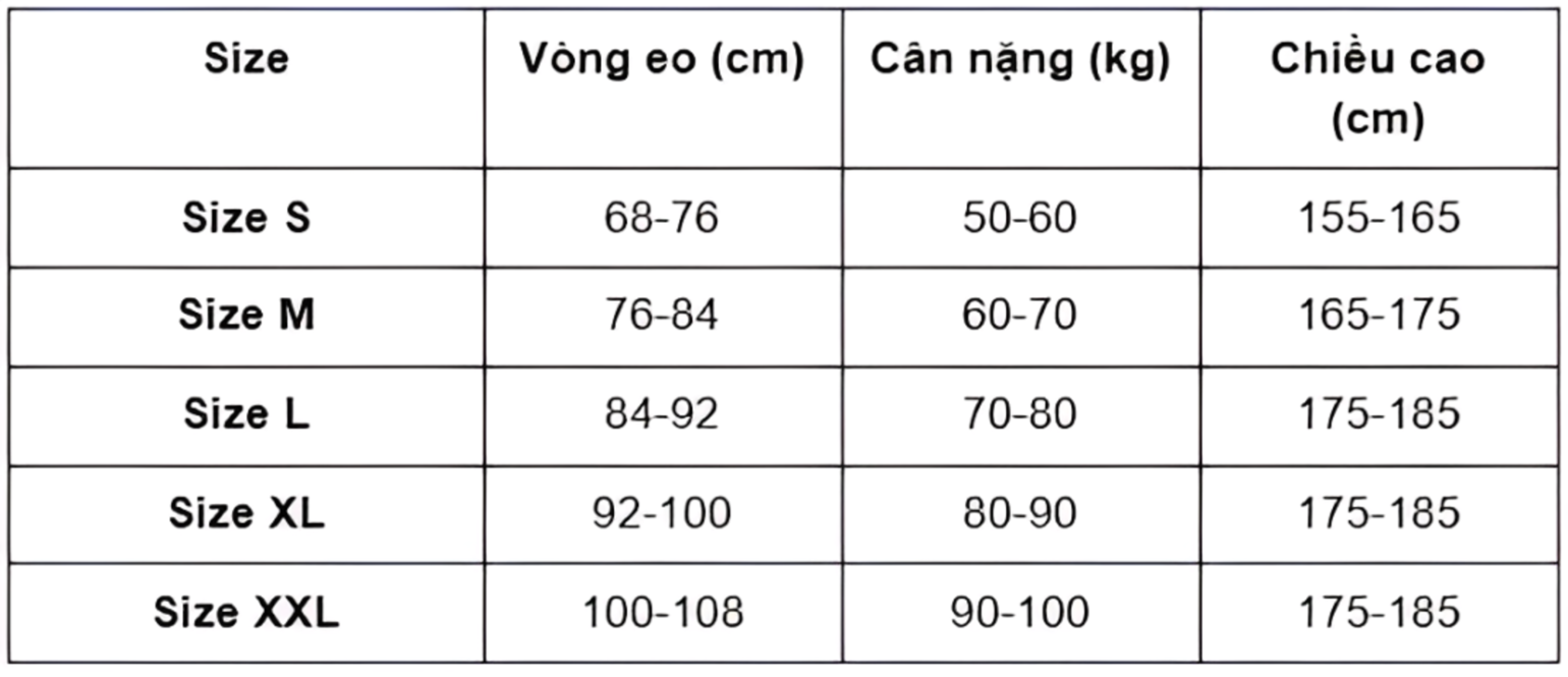 Cách chọn size quần lót nam theo cân nặng và chiều cao tại thương hiệu UNIQLO