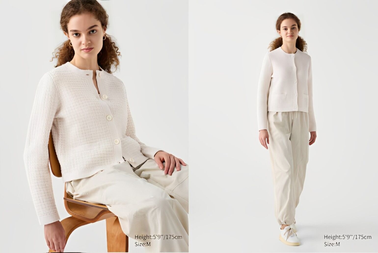 Phối đồ đi chơi Noel thời thượng với áo cardigan dáng ngắn và quần ống suông