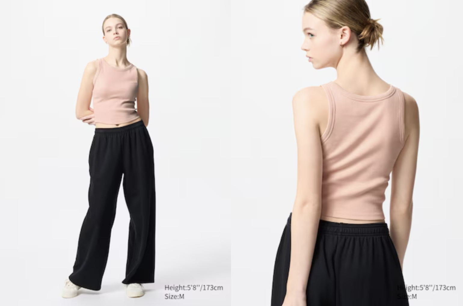 Phối đồ đi biển đơn giản, khoe trọn vòng eo thon thả với áo croptop và quần dài
