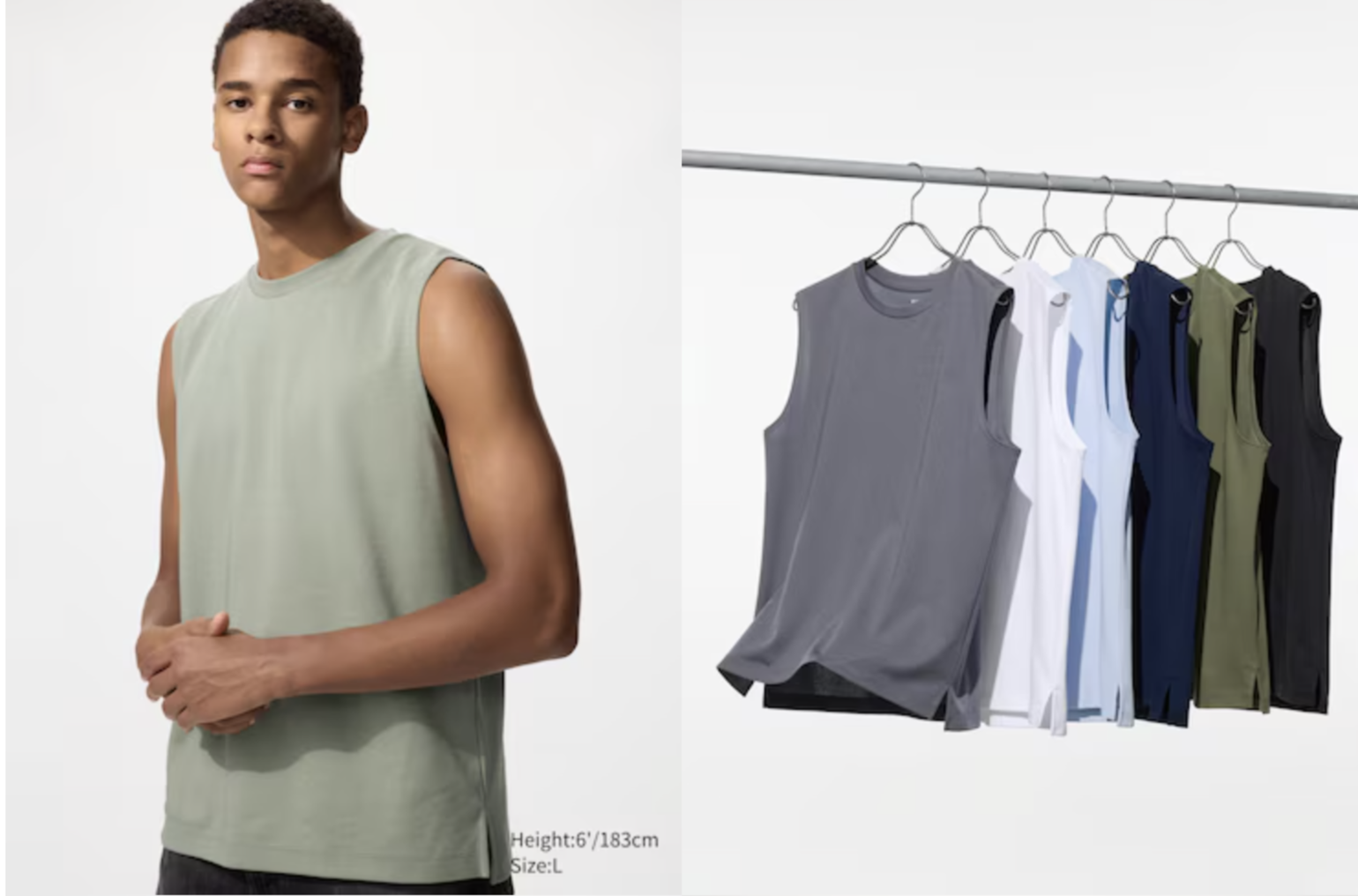 Tank top là kiểu áo không tay với thiết kế cổ tròn và phần nách khoét sâu hoặc ôm sát cánh tay