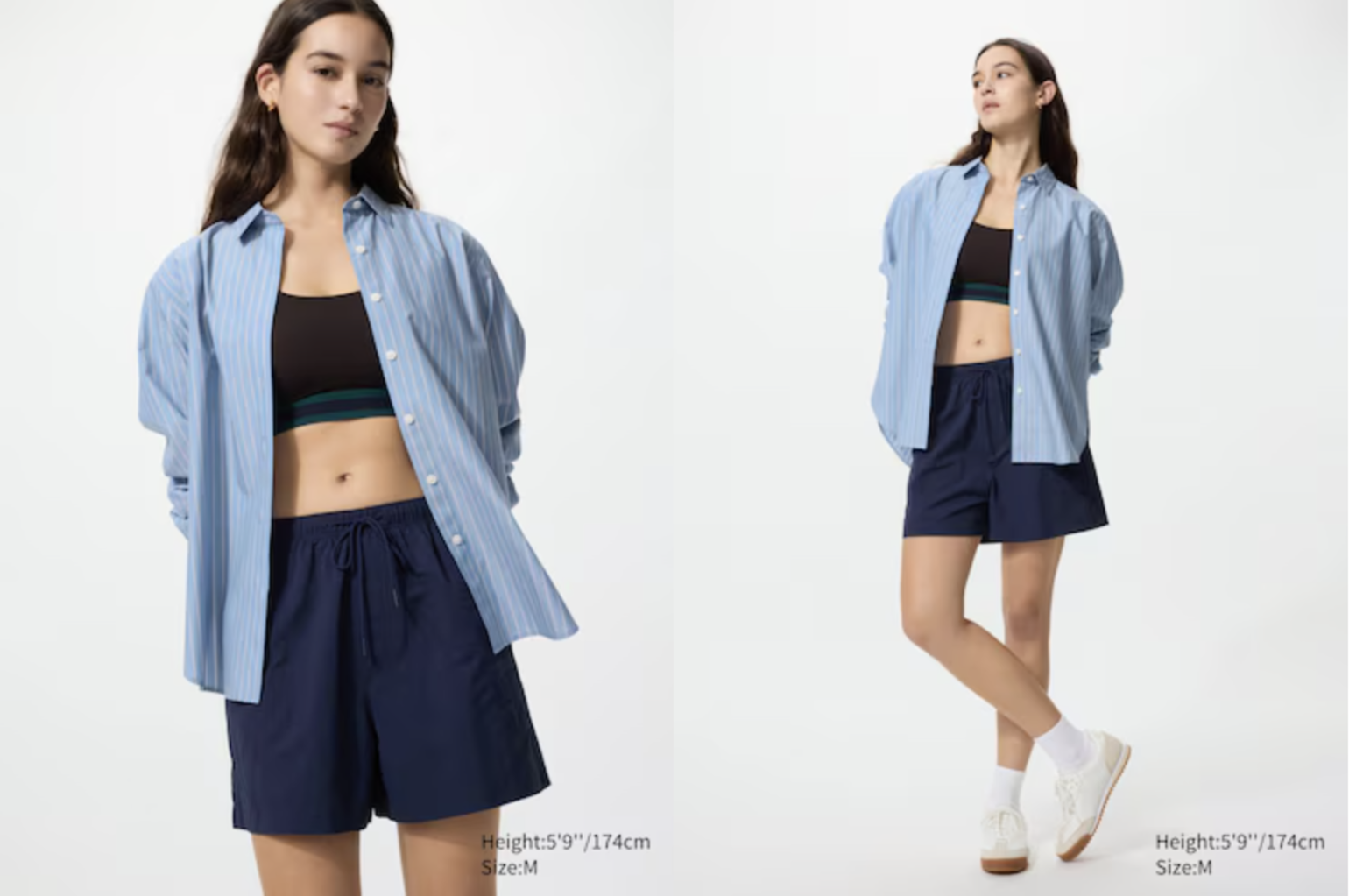 Mix trang phục mùa hè trẻ trung, thoải mái gồm áo croptop, quần short và giày sneaker