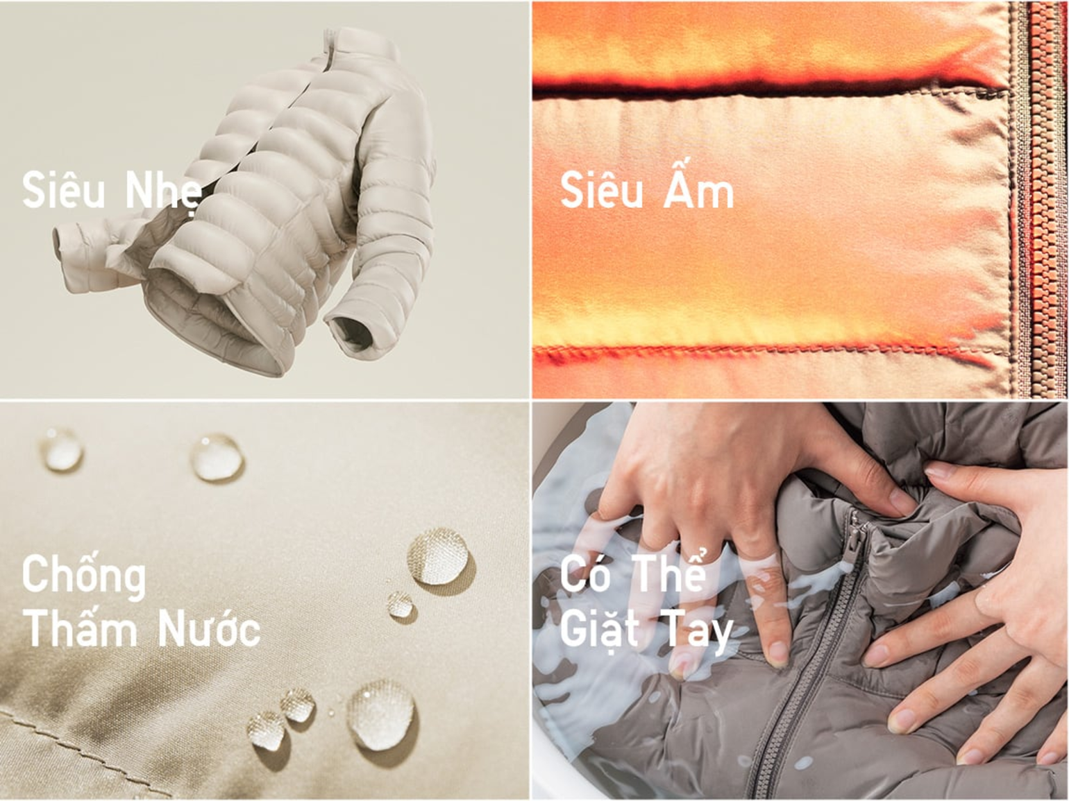 Có thể giặt tay để tránh tình trạng áo lông vũ bị vón cục