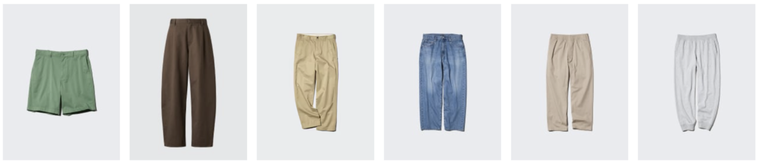 Pants là từ dùng để chỉ tất cả các loại quần nói chung