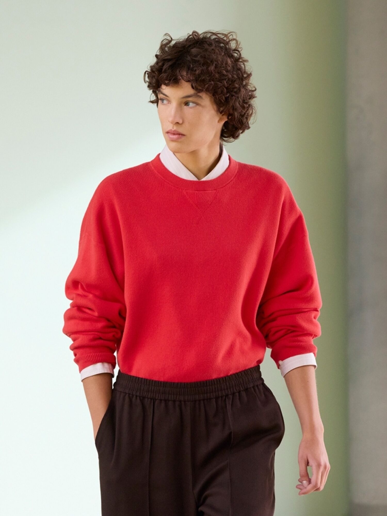 Phối áo Jumper nam với áo sơ mi gọn gàng, thanh lịch